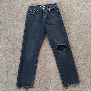 Levi’s Wedgie Straight Size 26 - Washed Black Denim